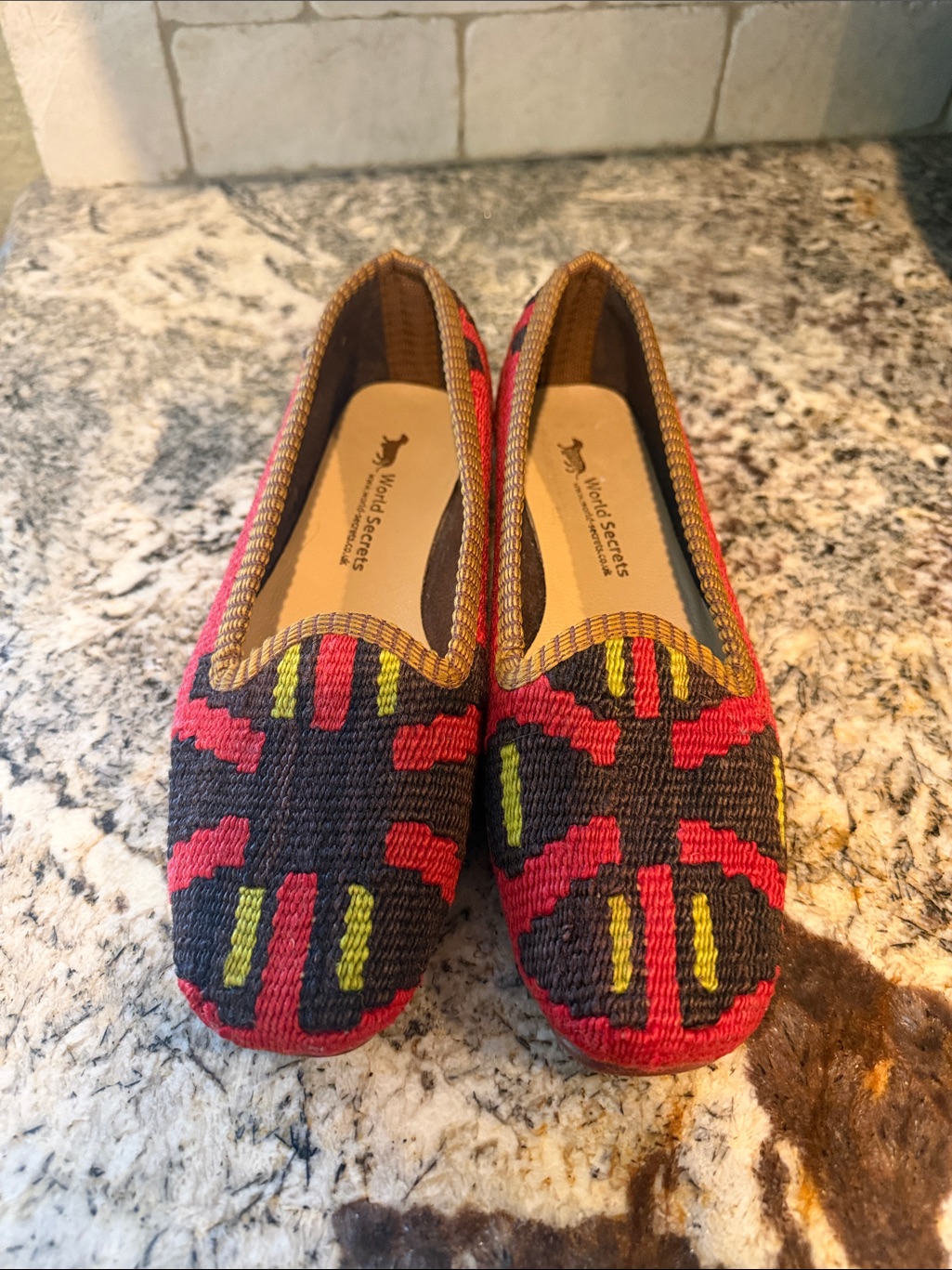 World Secrets Turkish Kilim Wool Loafers.